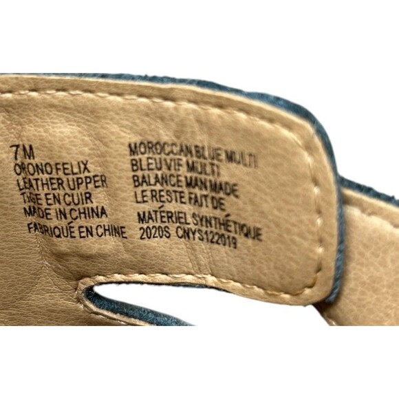 Earth Origins Sandals Women's Size 7 M Blue Slides Orono Flex Buckle Closure - Picture 11 of 11